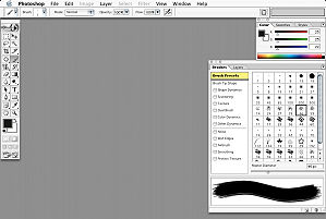 Adobe Photoshop 7.0 Brush Palette